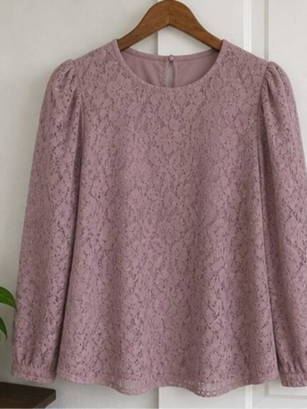 Mauve Puff Sleeve Top